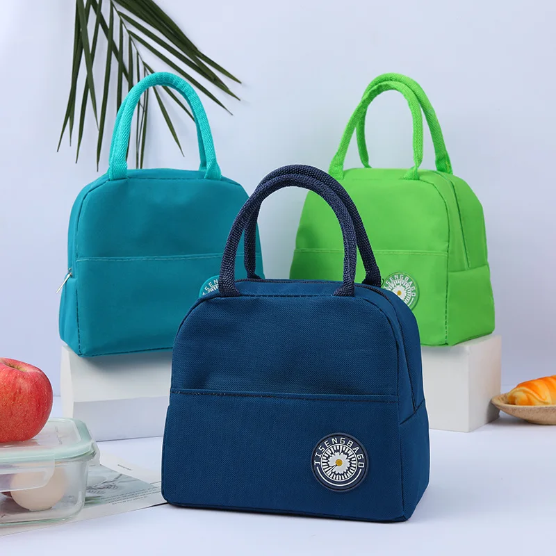 

Oxford Lunch Box Portable Insulated Thermal Food Storge Bag for Women Men Functional Cooler Picnic Lunch Bag