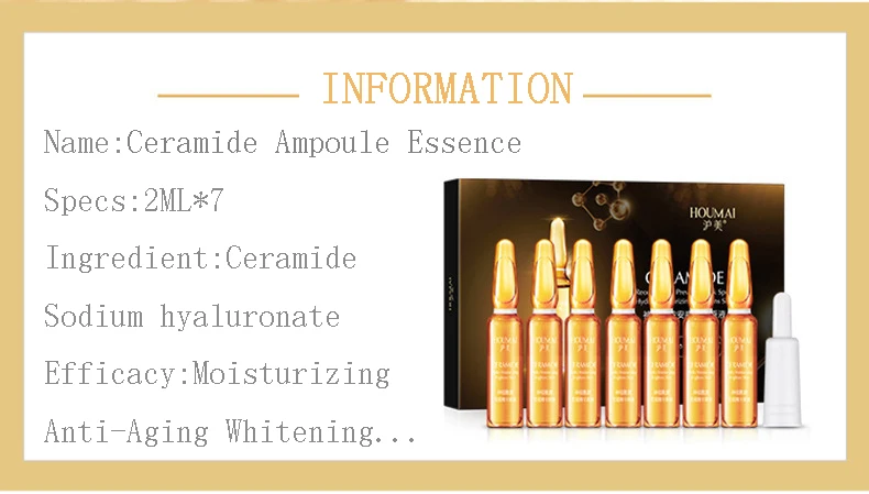 Ceramide Small Ampoule Essence Moisturizing Shrinking pores Pampering skin Anti-aging wrinkle Whitening Skin care set