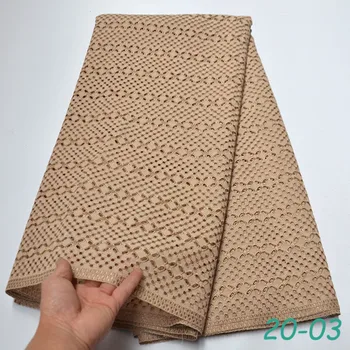 

High Quality Embroidery Orange Lace Fabric Swiss Voile Lace In Switzerland 2020 New Design African Swiss Voile Lace Fabric 04