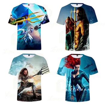 

AQUAMAN T Shirt Fashion Top Print Shirt 3D Printed Tshirts Boys and Girls Summer Short Sleeve for Children Clothing