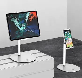 

HobbyLane Aluminum Alloy Tablet PC Phone Holder Tablet Holder Stand Mount Support Bracket Adjustable Table Holder d42