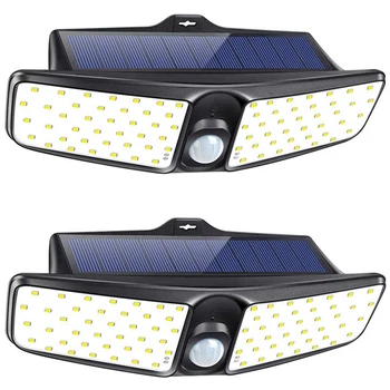 

New Solar Lights Outdoor,100 LED Flood Light, IP65 Waterproof Solar Motion Sensor Light, Wireless Solar Security Lights with 270