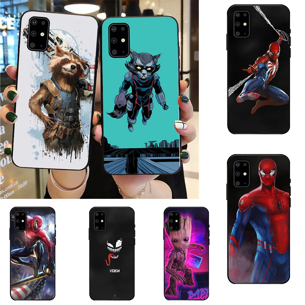 Чехол для телефона Galaxy S21 Ultra чехол Samsung S21FE S21PLUS S21ULTRA S20 S10 S9 S8 Plus с енотом Мстители
