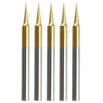 

5pcs 15 Degree 0.1mm Tungsten steel PCB Engraving CNC Bit Router Tool
