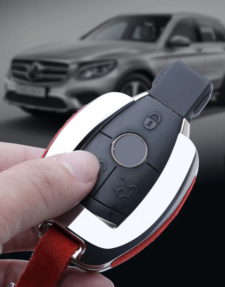 Чехол для ключей автомобиля из цинкового сплава для Mercedes-Benz C200L GLC260 GLE320 GLA200 GLS400 E V-Class E300 W202 W210