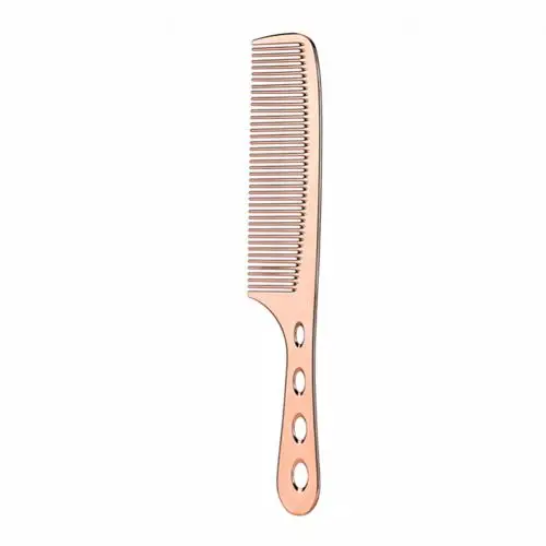 S908 Pink Профессиональный ультра тонкий парикмахерский инструмент для укладки волос Парикмахерская стальная расческа модный дизайн Антистатическая нержавеющая сталь для волос com - Цвет: S908 Pink