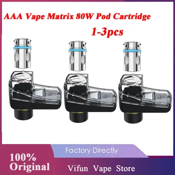 

1/2/3pcs Original AAA Vape Matrix 80W Pod Cartridge 4ml Capacity Vape Pod For AAA Vape Matrix 80W Pod kit 0.16ohm Mesh Coil Pod