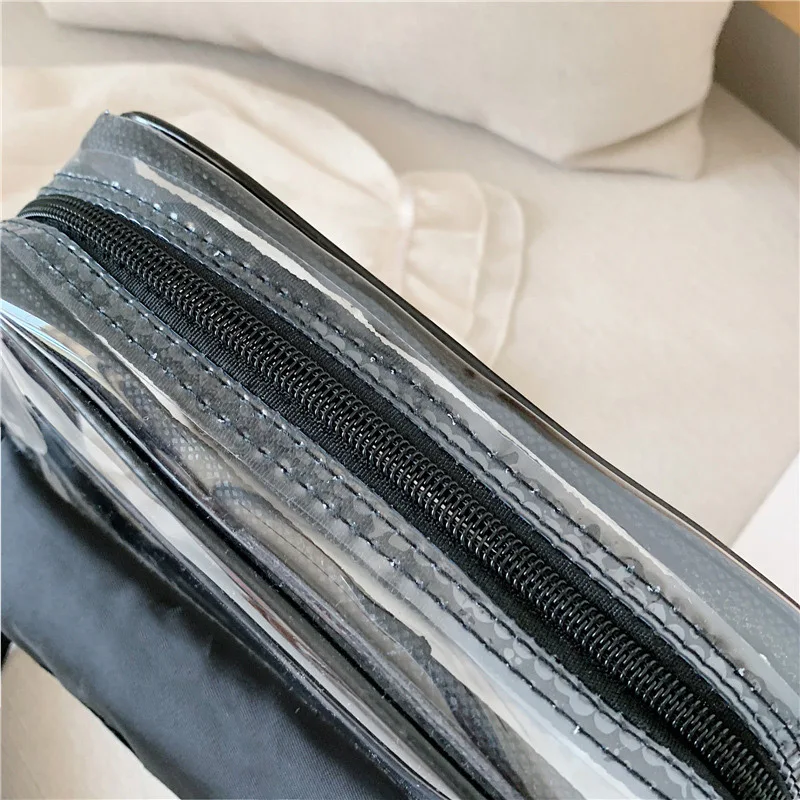 Casual Messenger Bag PVC Waterproof Multifunction Shoulder Bag for Travel Portable Phone Coin Card Purse Female Crossbody Bag