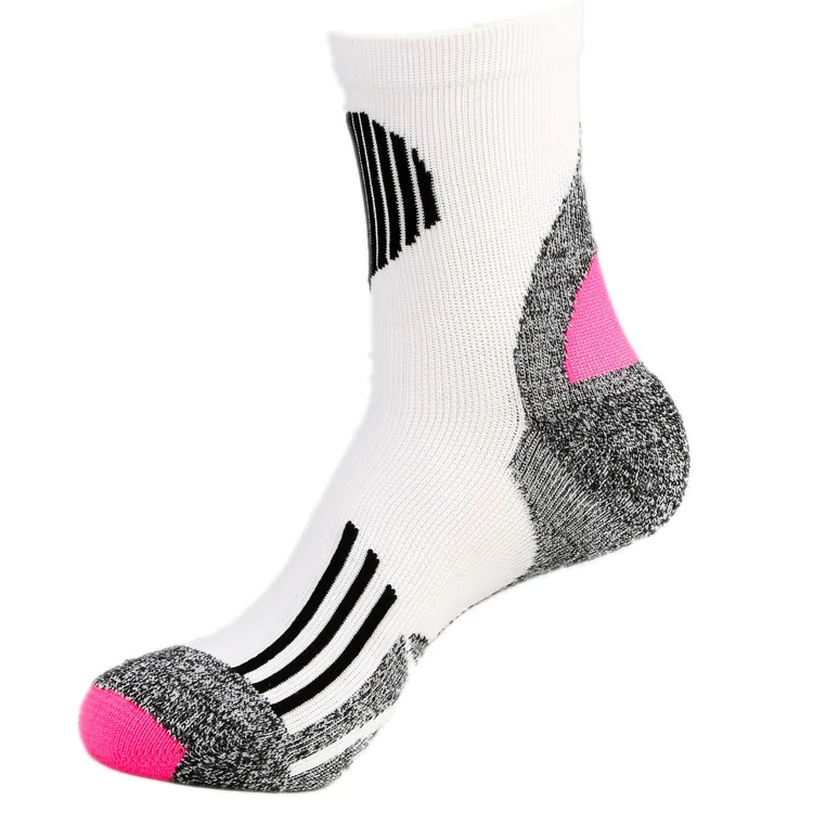 3 Pairs/pack Unisex Quick-Drying Fitness Socks Outdoor Running Hiking Sports Socks Sweat Absorption Football Basketball Socks - Цвет: white