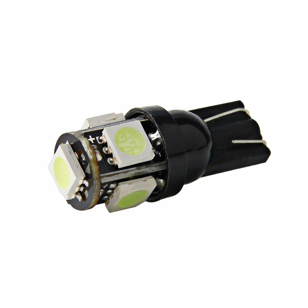 

kongyide car light 1pc 5 SMD T10 0.5W High Brightness Automobile Bulb led car readiing light interior Wafer 5 Side 3 Chip 5050