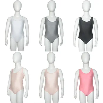 

Summer Children's Swimsuit Bodysuit for Girls Dance Wear School Uniform Swimsuit Lycra stretch gym suit cosplay costume