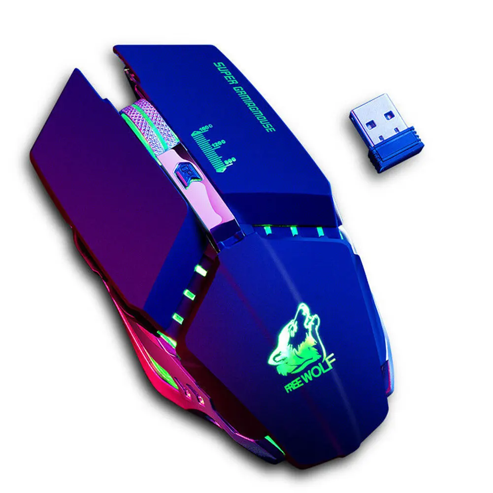 X11 2,4G для ПК, эргономичная беспроводная мышь, оборудование, светодиодный, с подсветкой, для офиса, дома, USB, перезаряжаемый, универсальный, блестящий игровой ноутбук