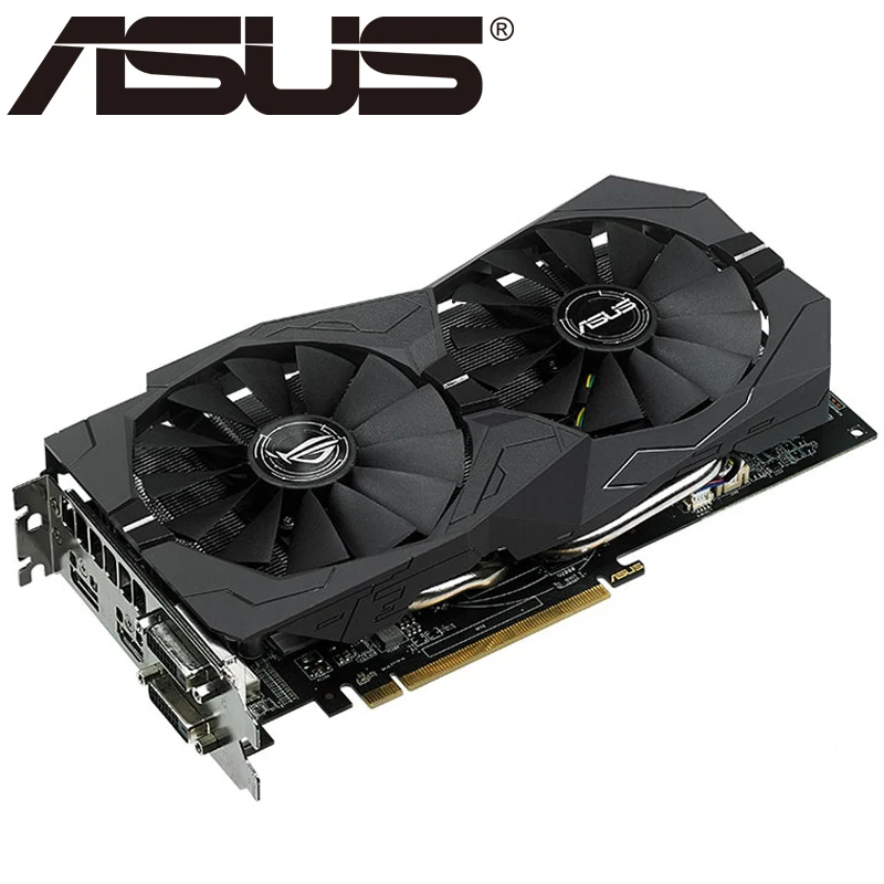 Видеокарта ASUS RX 570 4 Гб 256 бит GDDR5, графические карты для AMD RX 500 серии, VGA карты RX570, б/у, DisplayPort HDMI DVI 580-3