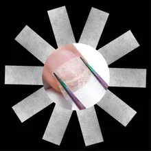 500 компл./лот 10 шт./компл. шелковое волокно Стекло форма ногтей Акриловые Советы Extension волокон Стекло наращивание ногтей волокна наклейки на автомобиль