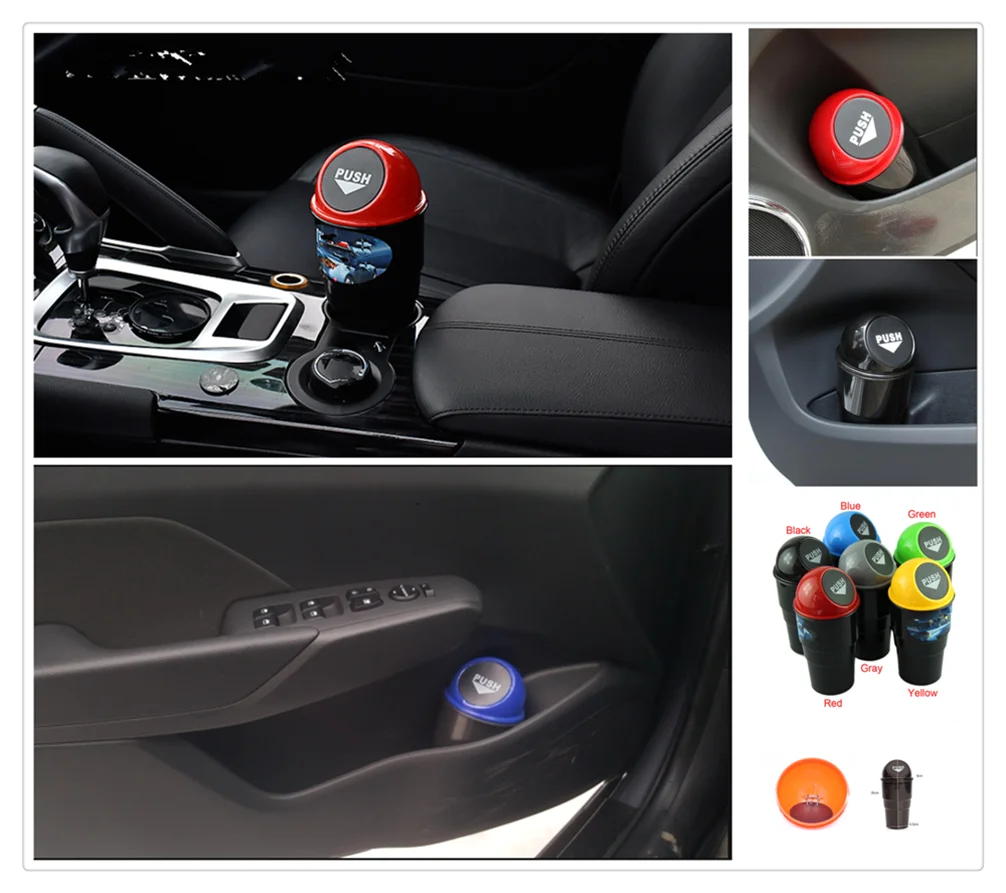 Mini car multi-function creative storage trash can for Mercedes Benz A-Class X-Class S65 S63 S600 S560e A180