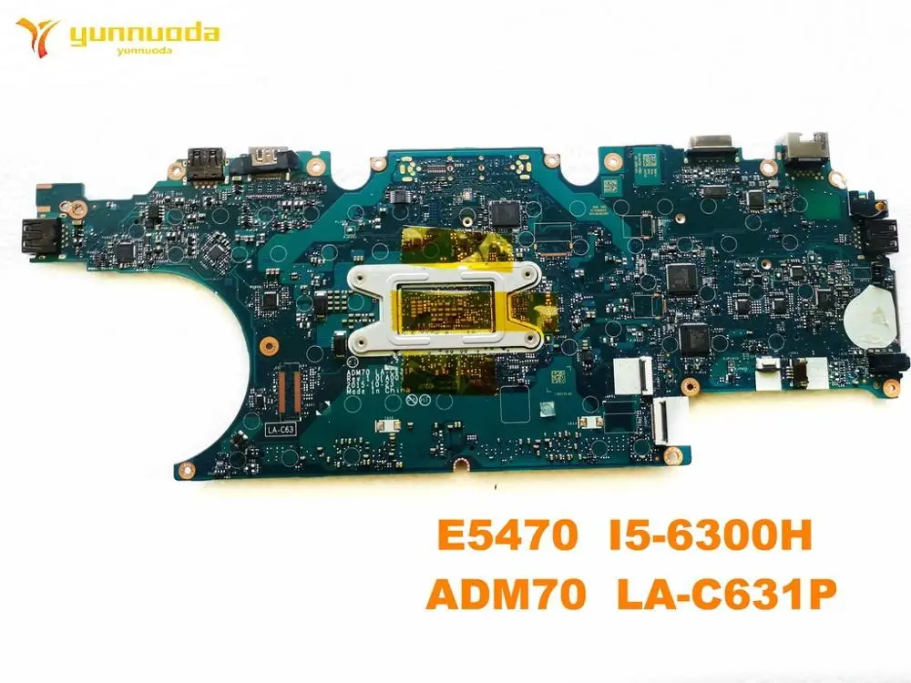 astounding  Original for DELL E5470 laptop motherboard E5470 I5-6300H ADM70 LA-C631P tested good free shipping