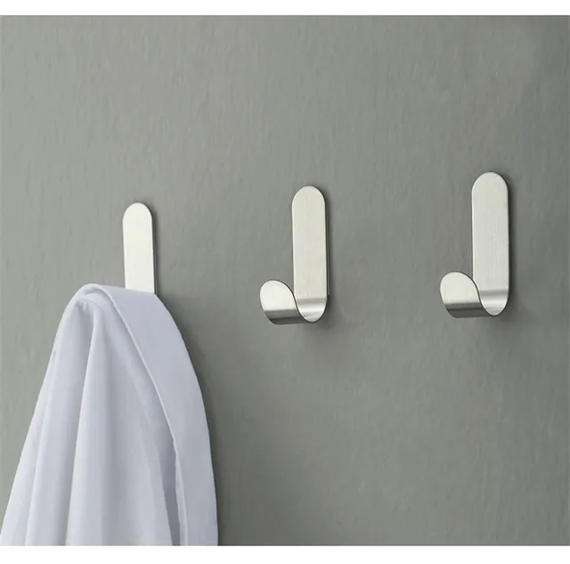 12 Ganci Adesivi In Acciaio Inox | Portasciugamani Senza Foratura Per Pareti - Foto 8