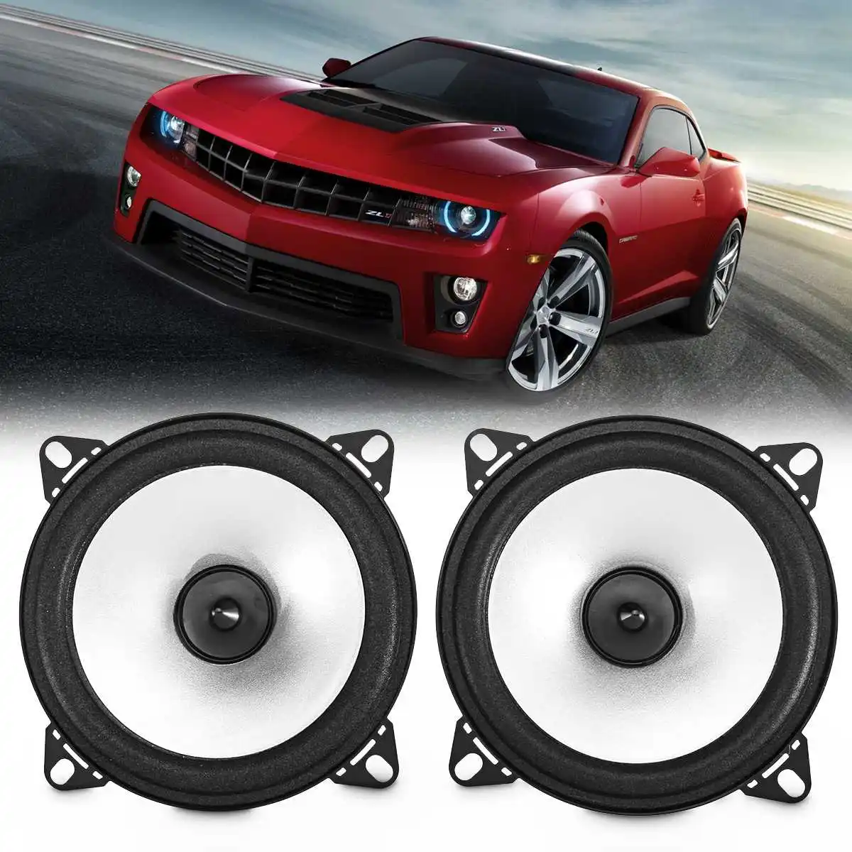 2 шт. автомобильные коаксиальные Hi-Fi колонки 4 дюйма 60 Вт |