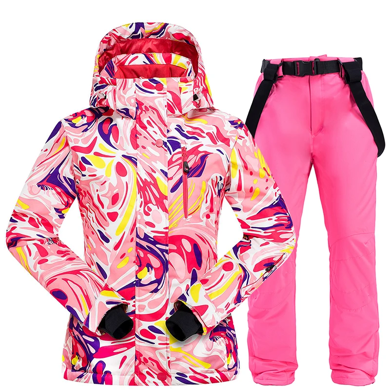 Traje De Esqu De Invierno Para Mujer Conjunto De Chaqueta De Esqu Y 