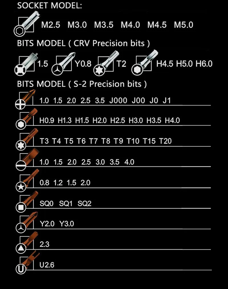 JAKEMY JM-8166 61 в 1 Набор прецизионных отверток DIY ремонт ручной инструмент набор для мобильного телефона компьютерная игровая площадка очки