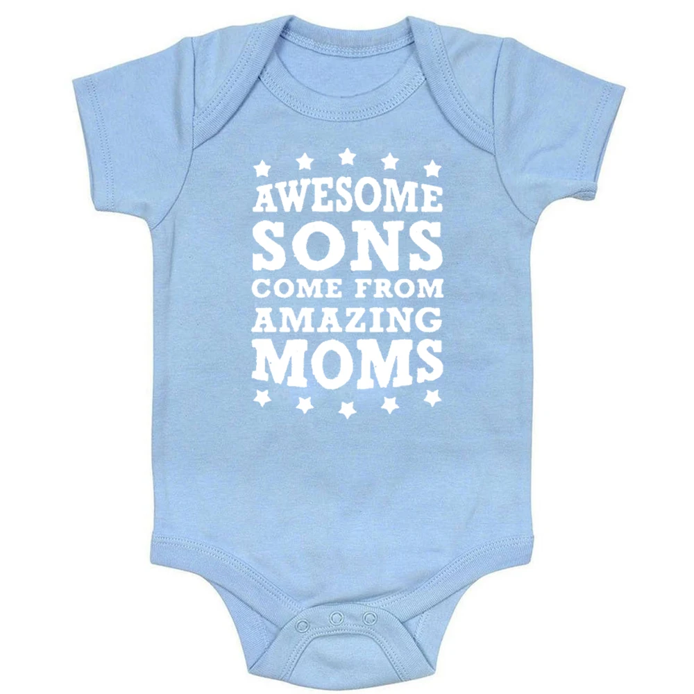 Mothers Day Outfit Awesome Sons Come From Amazing Moms Baby Bodysuit