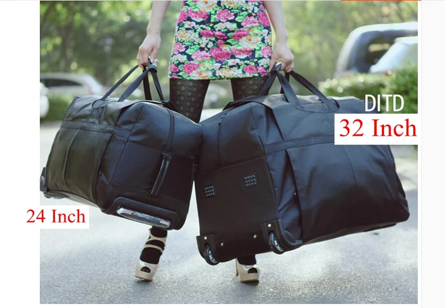 32 дюймов дорожные сумки на колесиках для мужчин сумки на колёсиках Чемодан сумки чемодан большой емкости Для женщин сумка на колесах Дорожная сумка на колесах