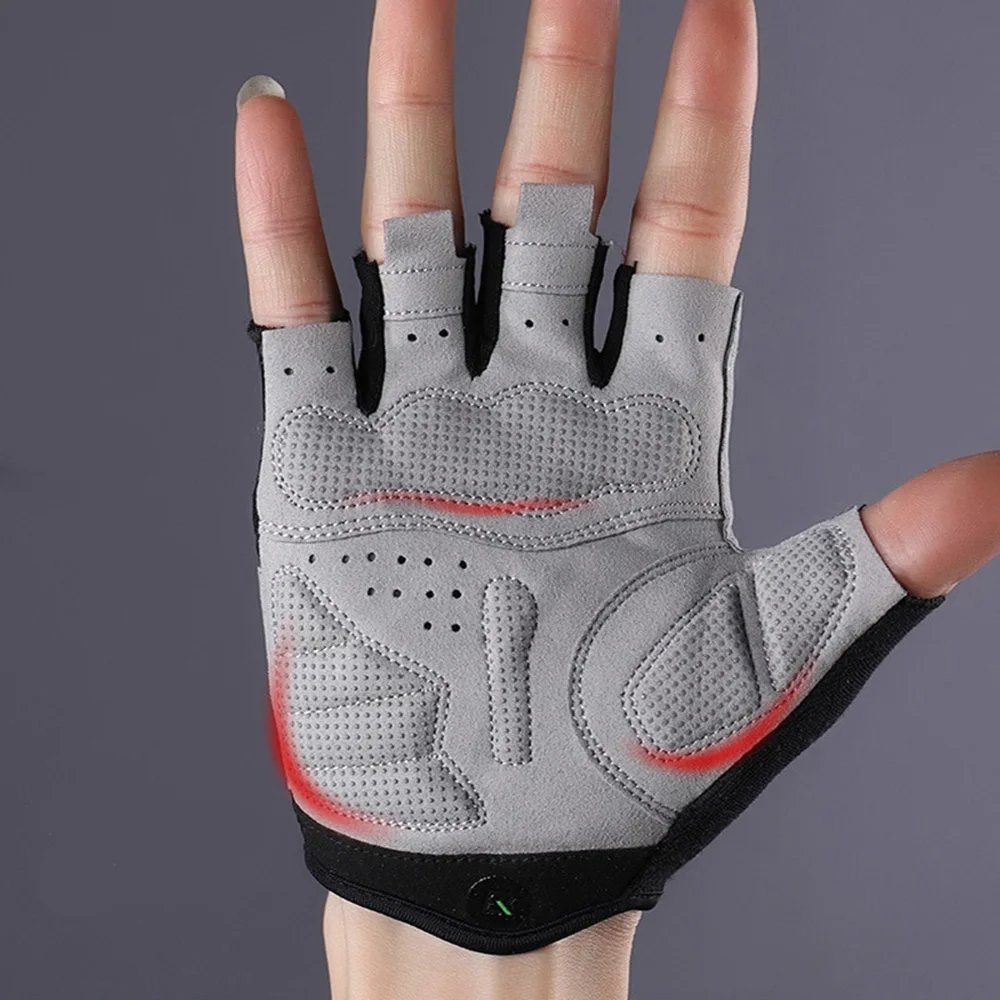 Summer Short Finger Gloves Half Finger Riding Sports Thin Gloves Men And Women Outdoor Ventilation