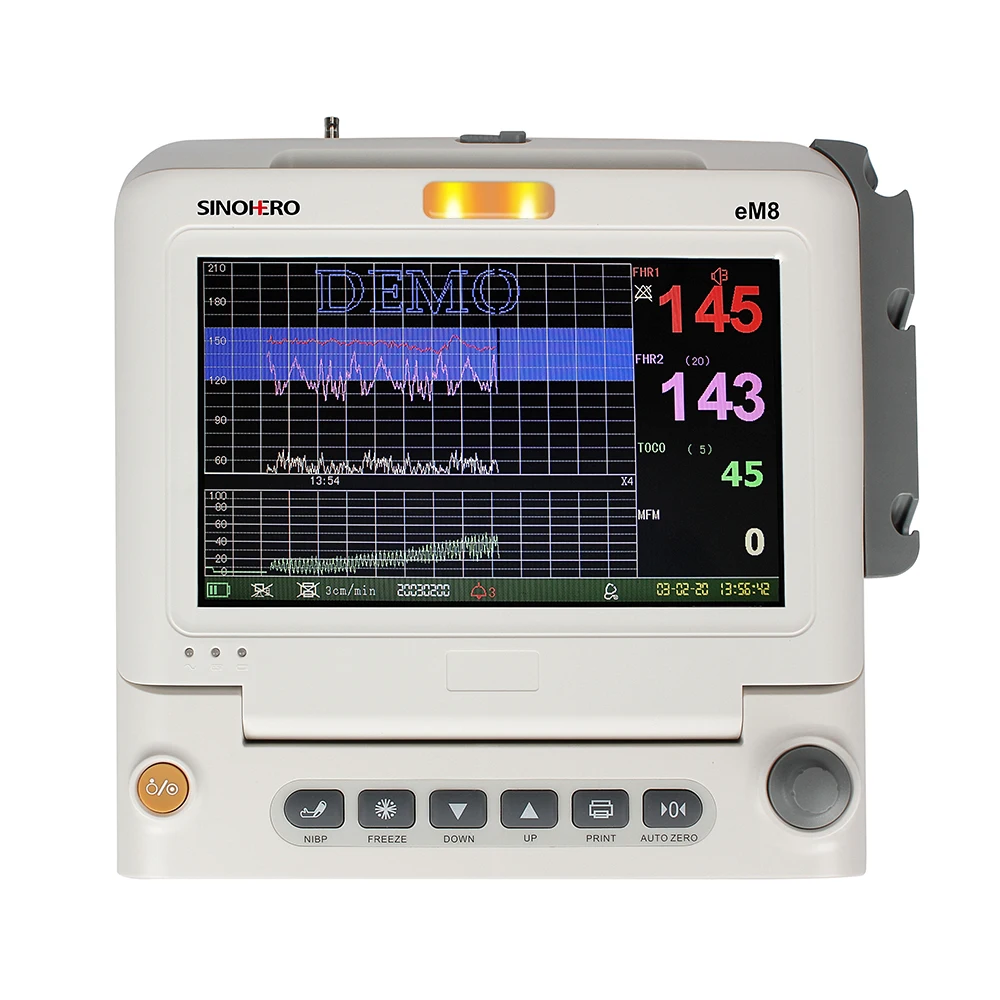 Ultrasound Monitor SINOHERO EM8 Hospital Portable Toco CTG Doppler