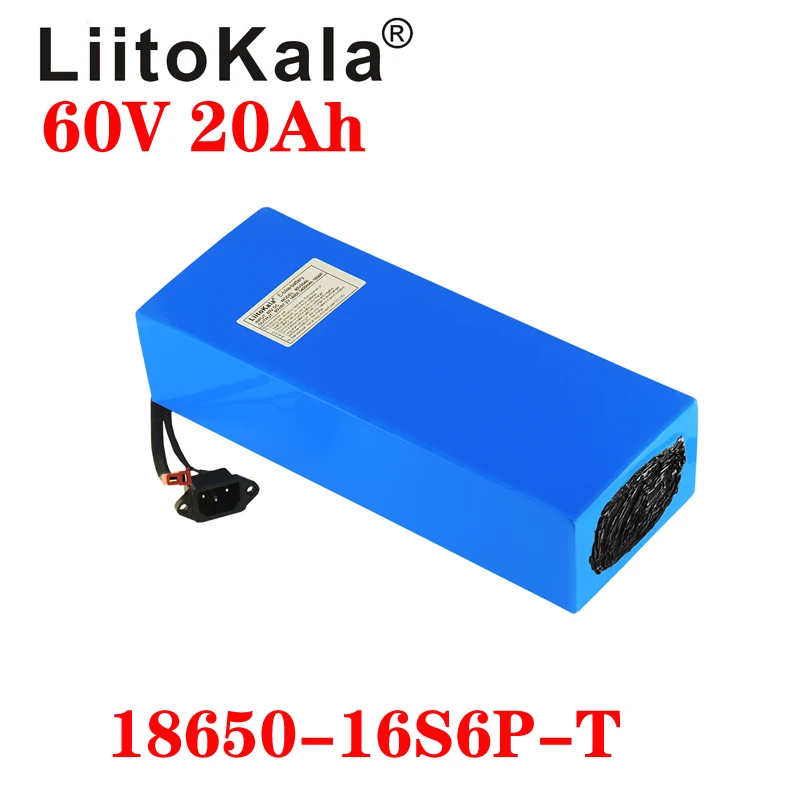 

LiitoKala E-bike battery 60V 20ah 25ah 30ah 15Ah li-ion battery pack bike conversion kit bafang 1000w BMS High power protection
