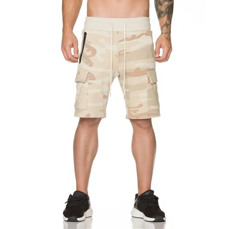 Новинка, повседневные шорты для бега, Мужские дышащие удобные шорты, мужские шорты, мужские камуфляжные шорты, мужские спортивные шорты