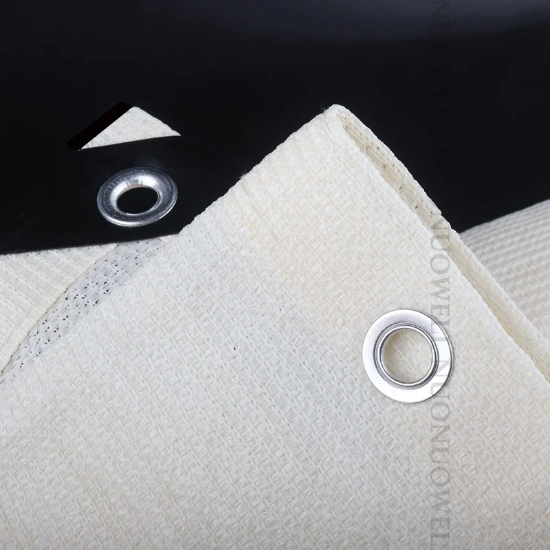 Filet D'ombrage Blanc, Filet De Protection Solaire Extérieure Avec