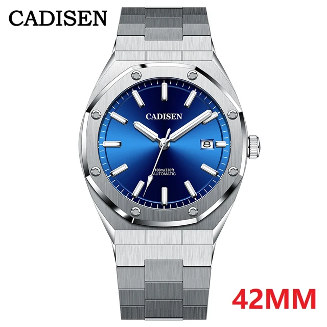 Top Brand CADISEN New 42MM Men's Automatic Mechanical Wristwatch Luxury NH35A Movement Sapphire Glass Waterproof Business Watch 