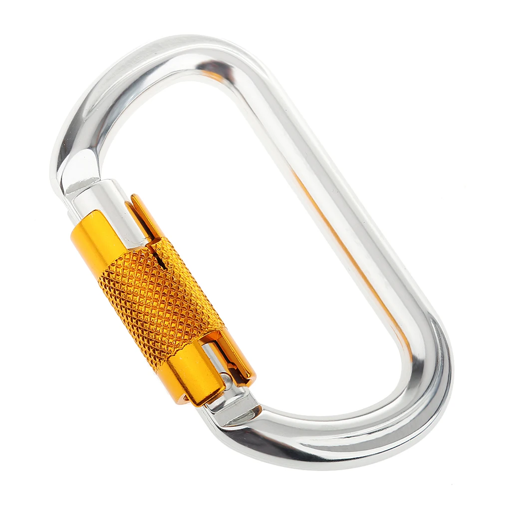 25 KN / 5600Lbs Rock Climbing Tree  Auto Locking Carabiner Equipment