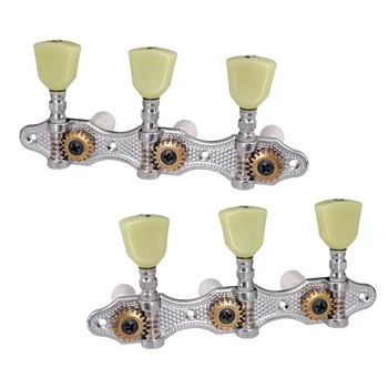 

Mechanical Tuning Pegs For Guitar, 3L + 3R Classical Guitar Strings Tuning Tuners Mechanics