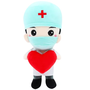 

1PC Adorable Doctor Nurse Doll Desktop Ornament Soft Plush Doctor Souvenir for Home Office Gift Decoration