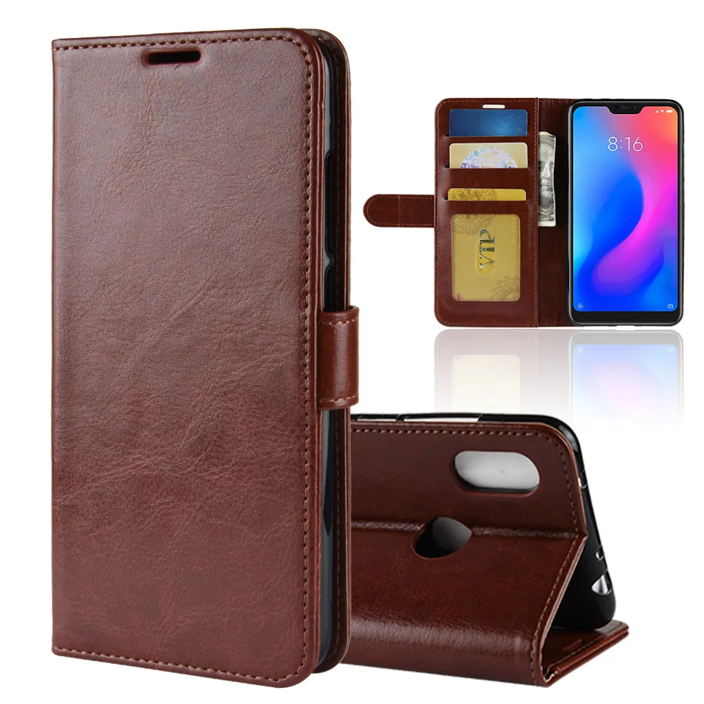 Leather Case For Xiaomi Redmi Note 6 Case Leather Flip Wallet Magnetic Book Case For Redmi Note 6 Pro Phone Cover Redmi Note 6 xiaomi leather case card