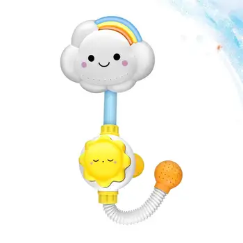 

Cloud Rainbow Shower Head Toy Bathroom Playing Water Toy Adorable Sprinkler Toys for Kids Child Baby Boys Girls Funny