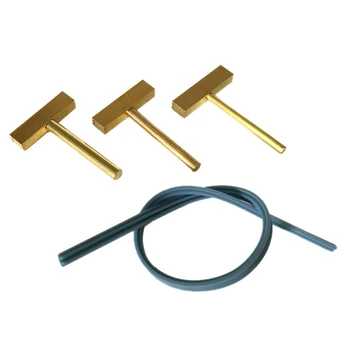 

30/40/60W Silicone Pad Ribbon Cable T Type Hot Pressing Soldering Iron Tips Head Pure Copper for T-type Soldering Iron Welding