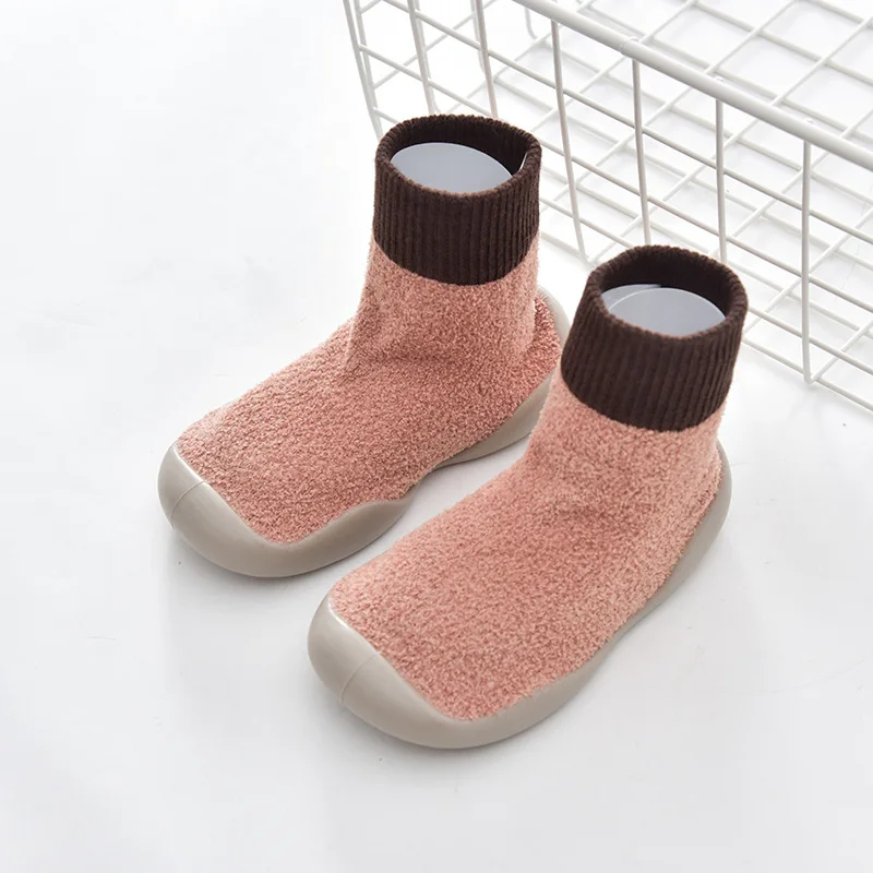 Детские ботиночки для новорожденных; рождественские милые теплые зимние ботиночки для мальчиков и девочек; удобные мягкие Нескользящие Детские ботиночки для малышей - Цвет: CYZZ005-9