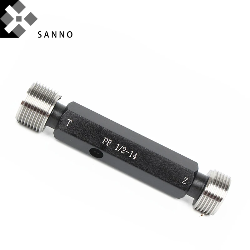 JIS cylindrical thread plug gauges  PF18, PF14, PF38, PF12, PF34, PF1 inch go and no go straight pipe measuring tool (6)