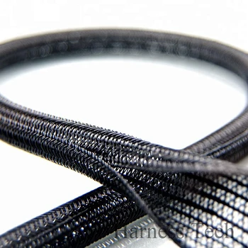 

1/2" ID:13MM split braided sleeving cable overlaps by 25% 10FT Self closing braided sleeving cable