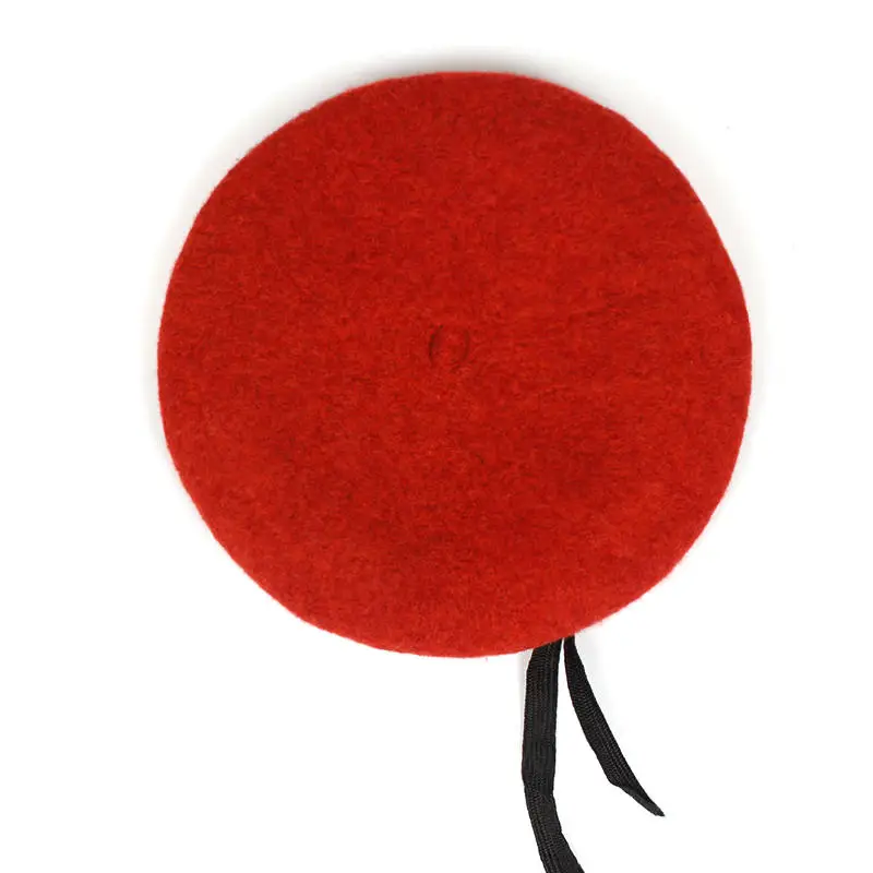 2019 new 1PC man 100% wool military beret Black red navy wool solid color army soldier tactical beret cap hat Apparel 3
