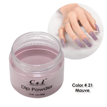 

28g Dipping Powder -Color NO.21# Mauve-Purple -Purple Color System - with some pearl shine in it