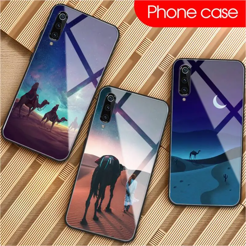 

Camel desert Phone Case For Xiaomi mi 6 8 8Lite For Redmi 6 Note7 PRO 5 Tempered glass
