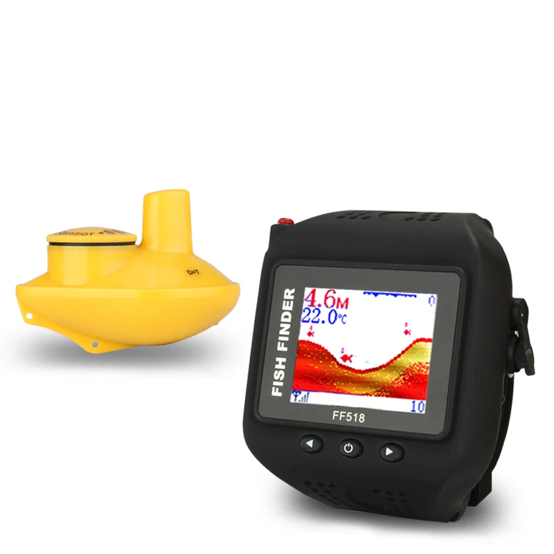 

FF518 Fish Finder Wireless Sonar Fishfinder 180 Feet (60 M) Portable Range Eco Fishing Rod EU Plug