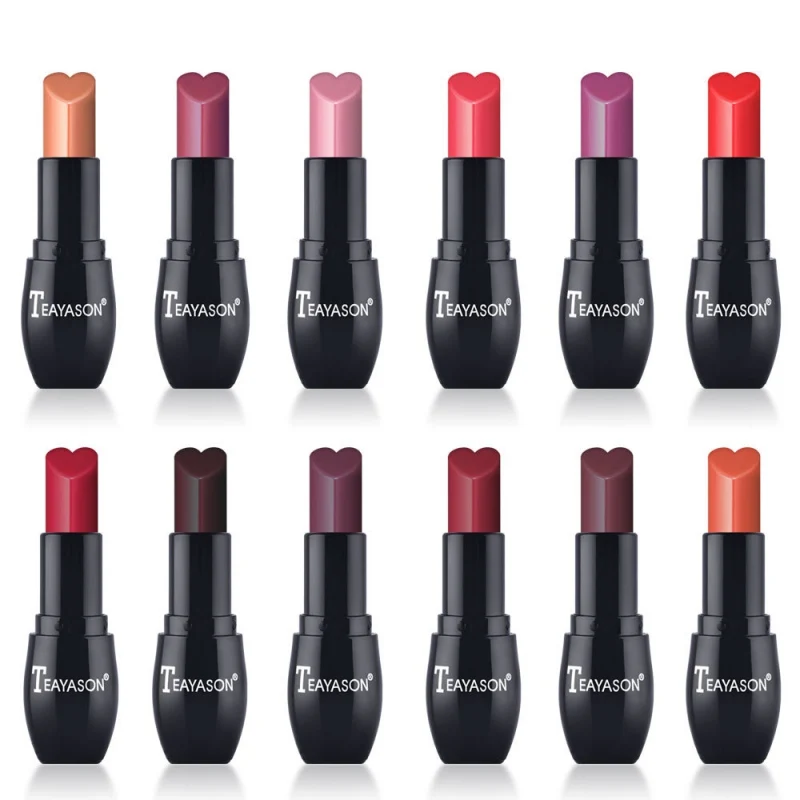 Smooth Temptation LIP Lipstick Matte Waterproof Velvet Lip Stick 12 Colors Sexy Red Brown Pigments Makeup 5