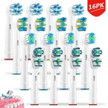 

16Pcs Replacement Tooth Brush Heads Set Fit For Braun Oral B Electric Toothbrush