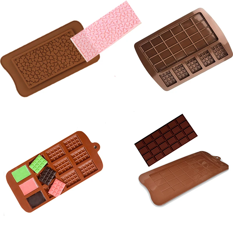 verzekering Keer terug kin Siliconen Mal Voor Chocolade Bar/Candy/ Jelly Opsplitsen Mini Leuke Vorm  Zoetwaren Lade Vormen Cake Decorating|Cakevormen| - AliExpress