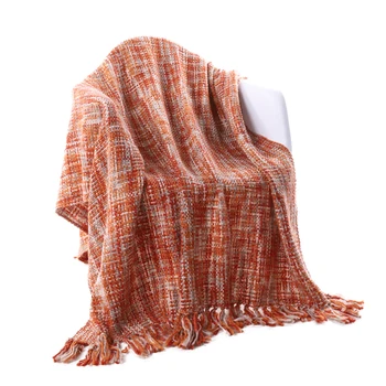 

Battilo Rustic Style Acrylic Sofa Bed Throw Blanket Measuring 60"x 50"