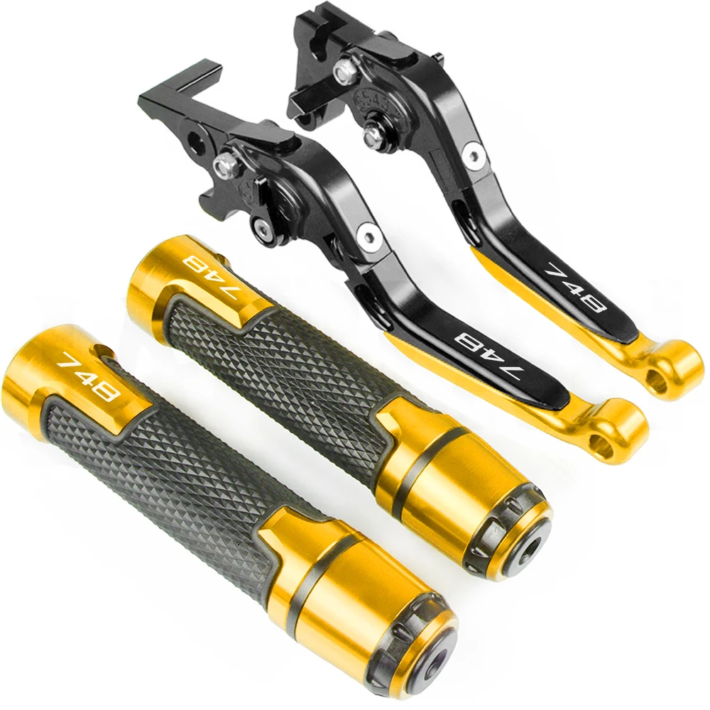 Для Ducati 748 1999 2000 2001-2003 CNC алюминиевые аксессуары для мотоциклов регулируемые складные тормозные рычаги сцепления и рукоятка на руль